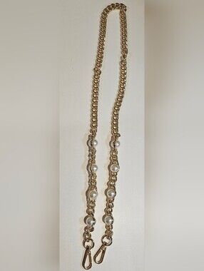 Gold Chain Eyeglass/Mask Strap with Pearl Accents